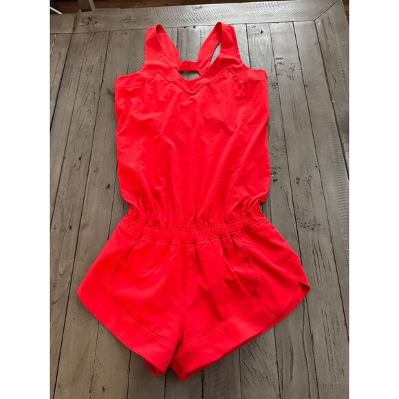 Lululemon Speedy Runsie Romper Love Red Size 4 XS - Picture 3 of 4
